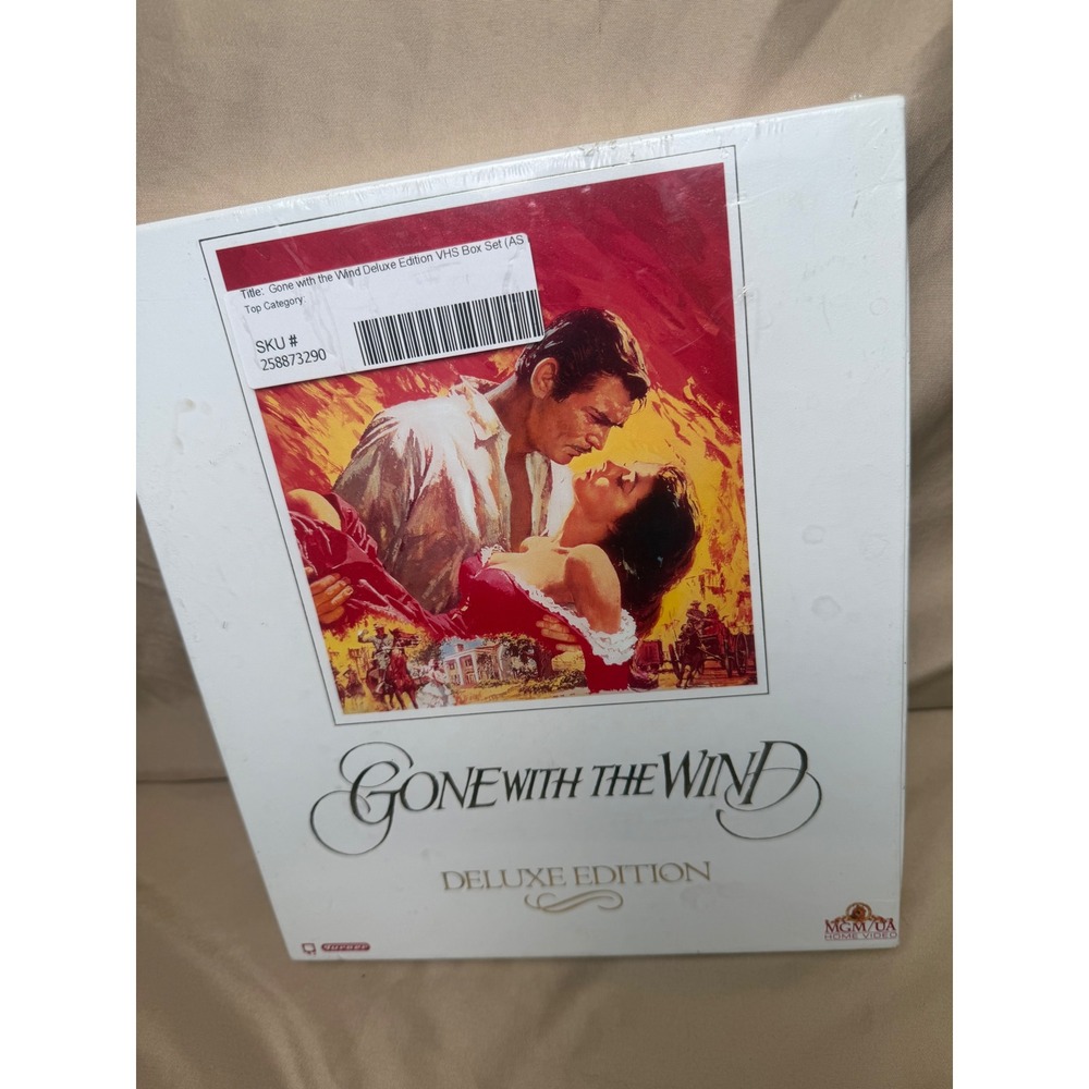 Gone with the Wind Deluxe Edition VHS Box Set MGM UA Clark Gable Vivien Leigh
